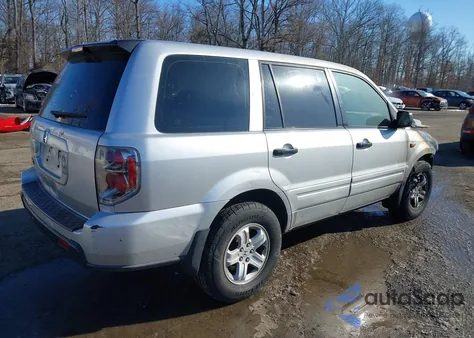 2007 Honda Pilot Lx z USA, uszkodzony, nr VIN 5FNYF28107B018861